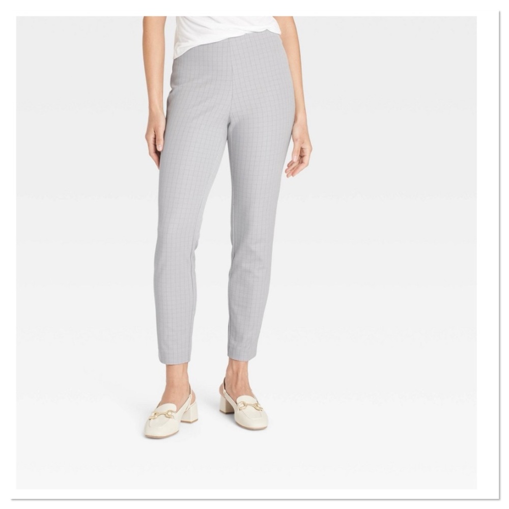 Women's High Rise Grey Skinny Ankle Pants a new day